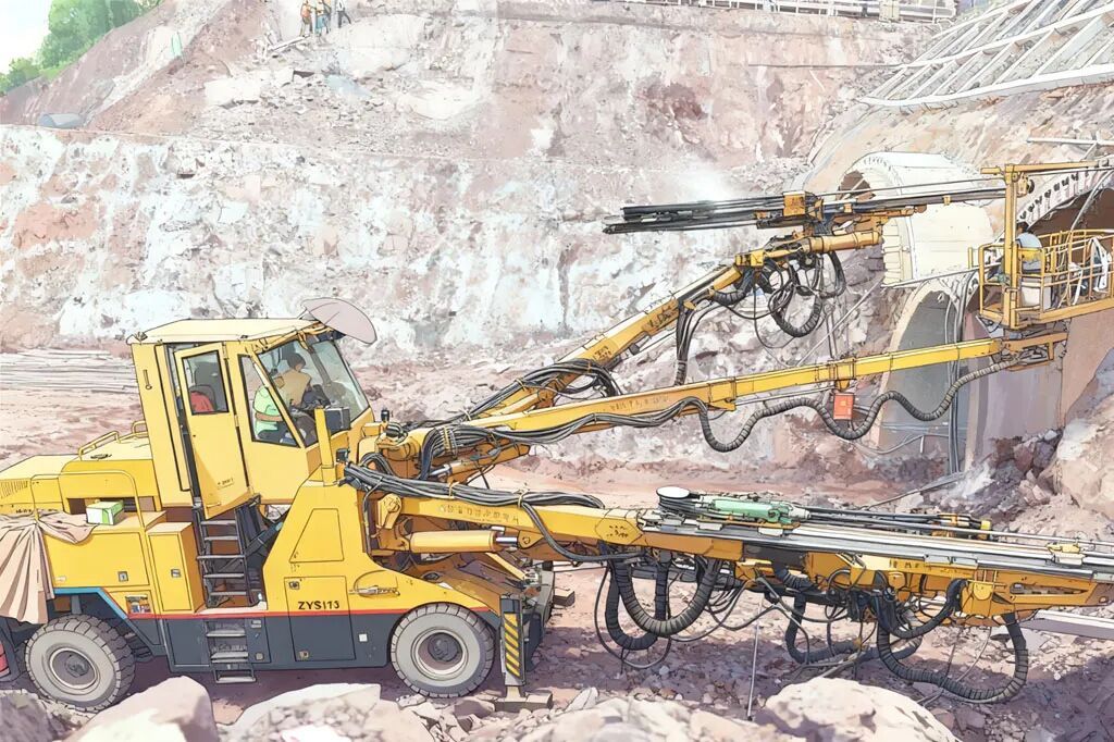 Research on Key Technologies for Fully Computerized Rock Drilling Gantry Construction Using Different Methods