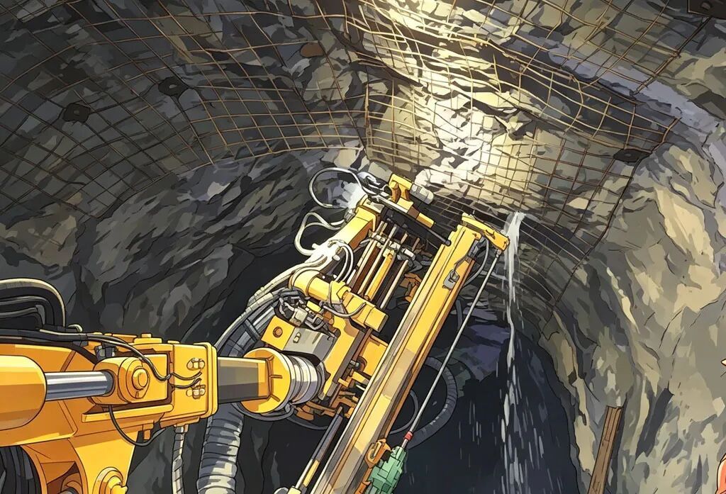 Technical Implementation of Self-Advancing Long Anchor Bolts Using Rock Drilling Jumbo